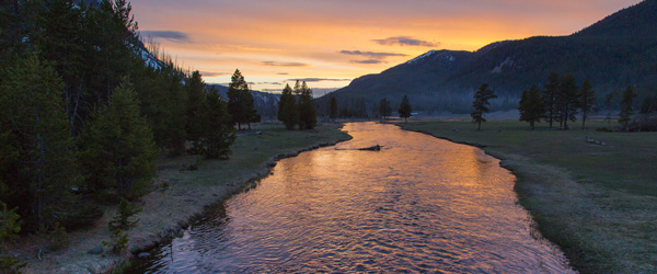 Sunset on the Madison River