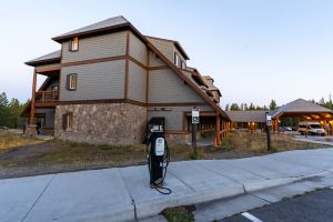 Electric Vehicle charger at Canyon Village