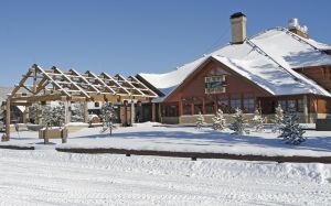 Old Faithful Snow Lodge in the winter