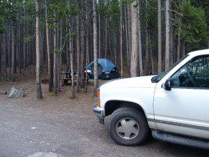 Campsite at Canyon Campground