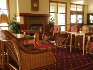 Mammoth Hot Springs Hotel Winter - Lobby