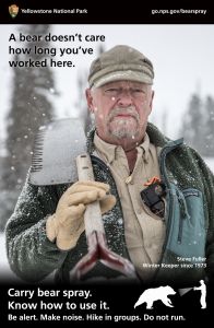 Steve Fuller winter keeper A Bear Doesn't Care poster