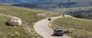 Views along Grand Loop Road from Tower Junction to Canyon Village