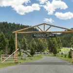 Entrance sign to Roosevelt Lodge